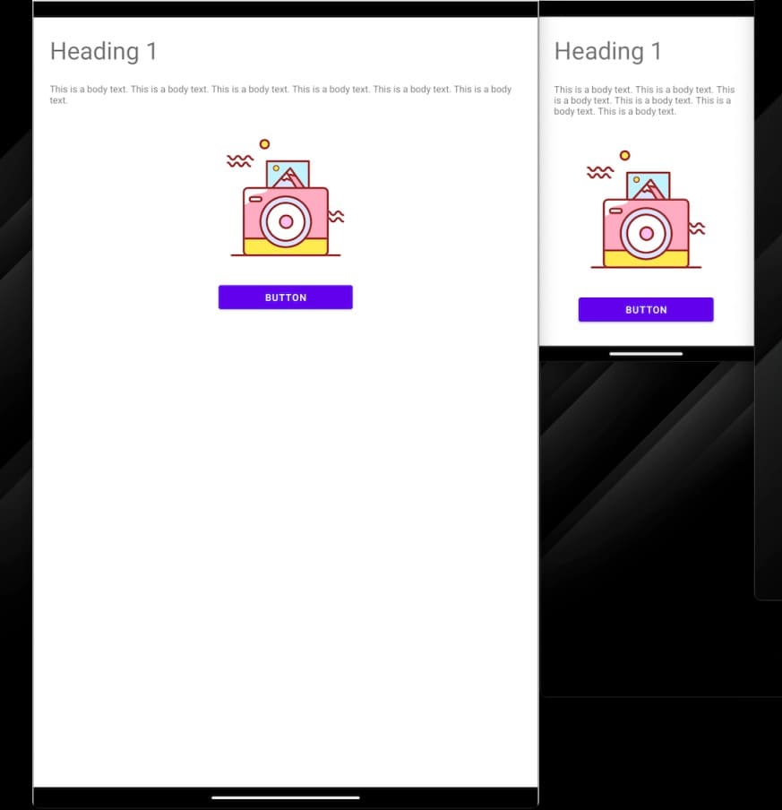 App Display Size UI Problem Demo