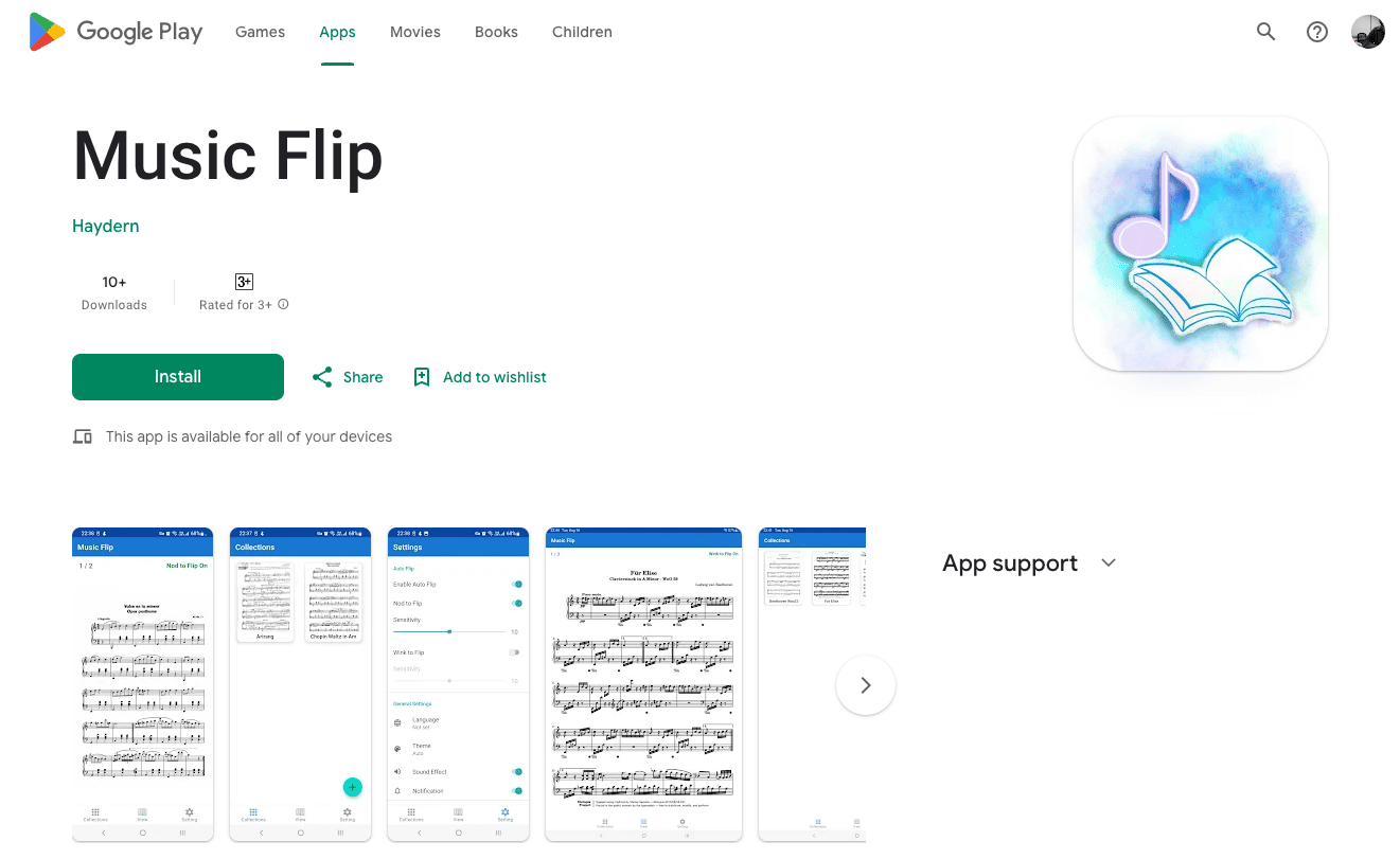 Music Flip App